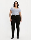 Levis Plus Shaping Straight Jeans, Soft Black product photo