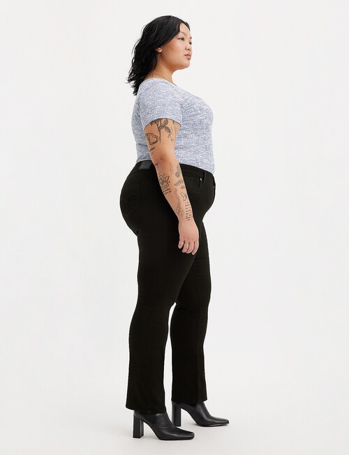 Levis Plus Shaping Straight Jeans, Soft Black product photo View 02 L