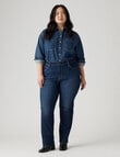 Levis Plus High-Rise Straight Jeans, Chelsea Carbon Glow product photo