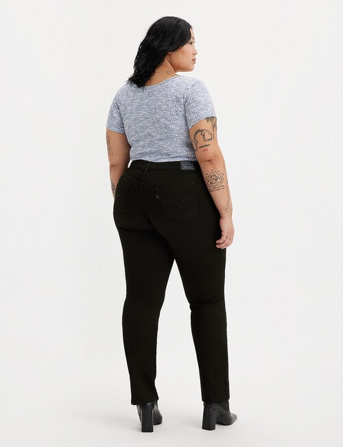Levis Plus Shaping Straight Jeans, Soft Black product photo View 03 L