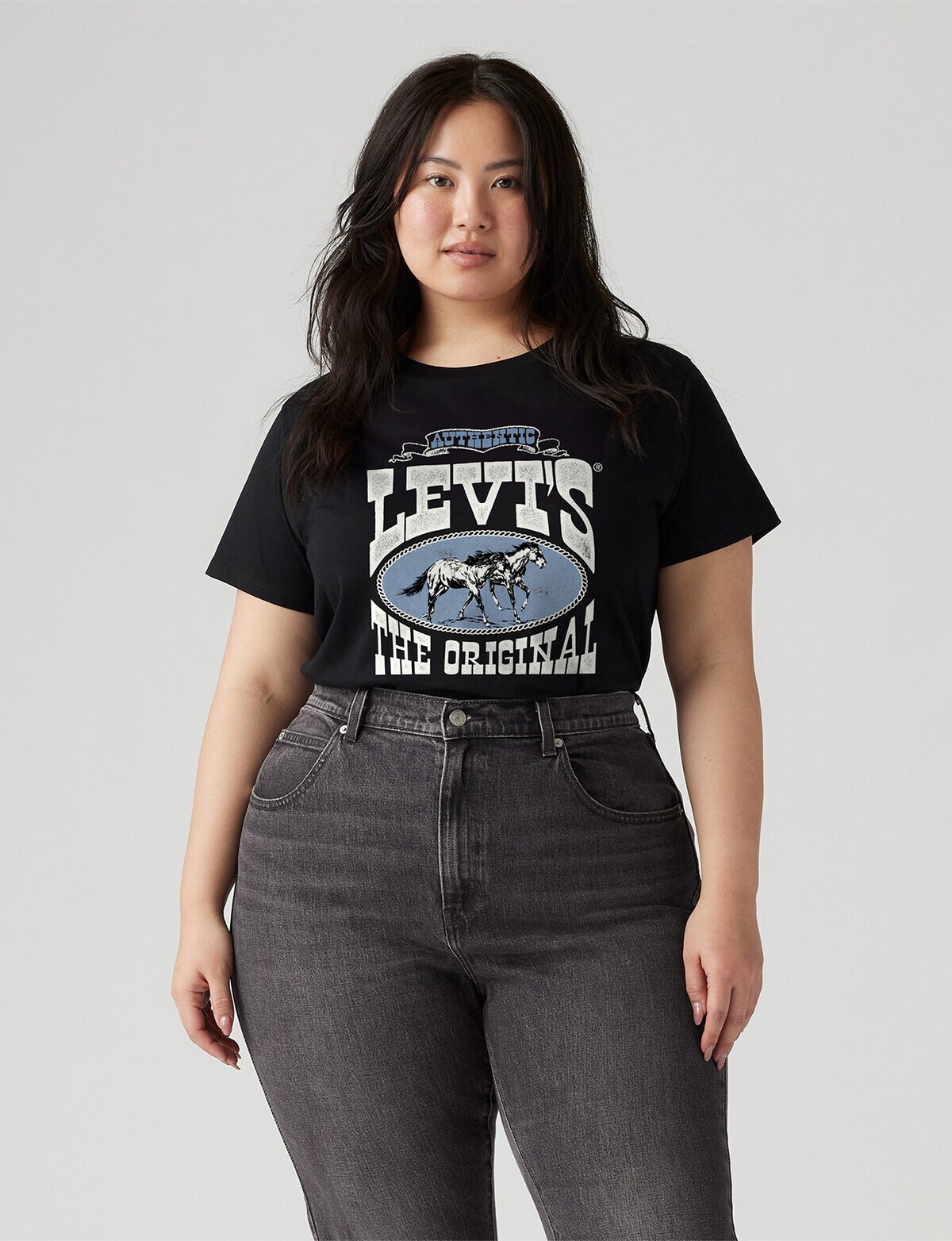 リーバイス レディース Tシャツ トップス Logo T Shirt リーバイス Levi\u0027s リーバイスのカレッジロゴTシャツ（白