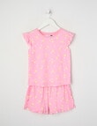 Sleep Mode Lemon Squeezy Knit Short PJ Set, Pink, 2-8 product photo