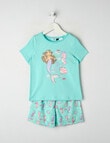 Sleep Mode Under the Sea Knit & Woven PJ Set, Mint, 2-8 product photo