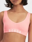 Bonds Retro Rib Crop Bra, Sugar Syrup product photo View 05 S