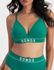 Bonds Retro Rib Wire Free Bra, Lush Forest product photo