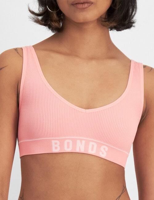 Bonds Retro Rib Crop Bra, Sugar Syrup product photo
