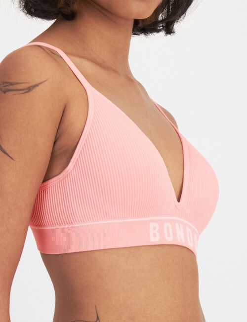 Bonds Retro Rib Wire Free Bra, Sugar Syrup product photo View 02 L