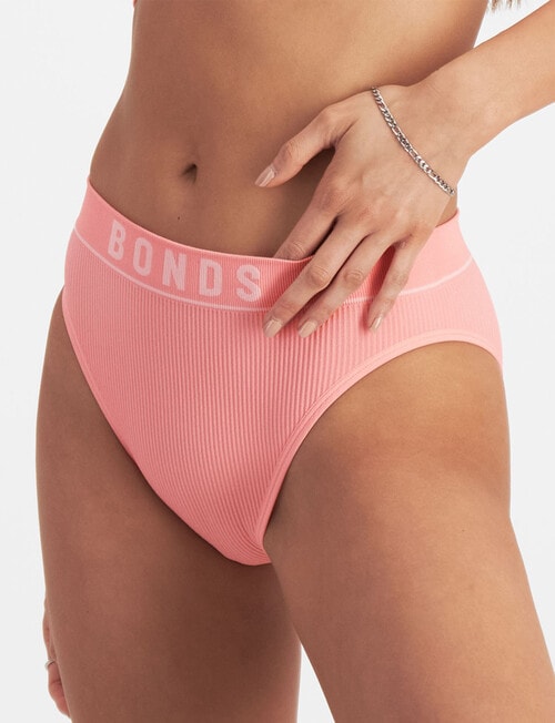 Bonds Retro Rib Hi Cut Brief, Sugar Syrup product photo View 02 L