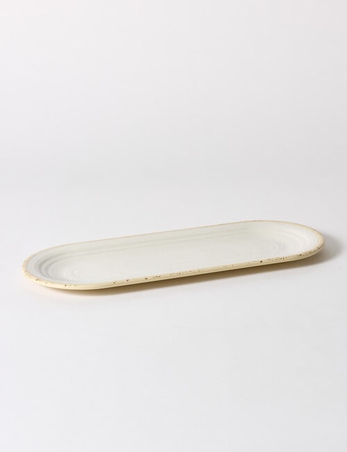 Terrace Artisan Platter, 38.1cm, White product photo