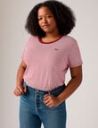 Levis Plus Anita Stripe The Perfect Tee, Zinfandel product photo