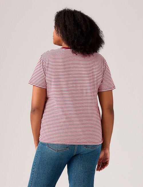 Levis Plus Anita Stripe The Perfect Tee, Zinfandel product photo View 02 L