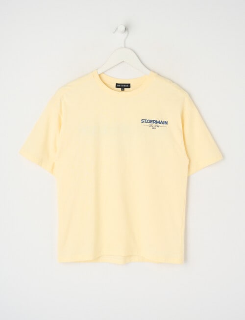 No Issue St Germain Box Fit Tee, Lemon product photo