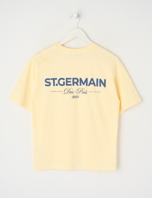 No Issue St Germain Box Fit Tee, Lemon product photo View 02 L