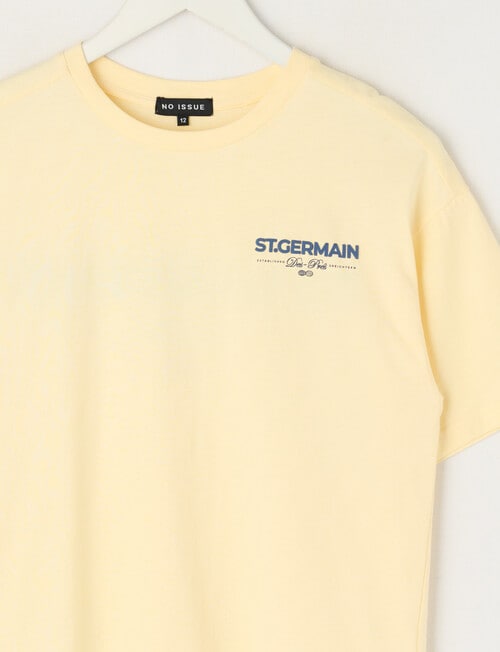 No Issue St Germain Box Fit Tee, Lemon product photo View 03 L