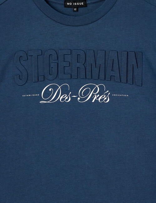 No Issue St Germain Deboss Short Sleeve Tee, Ink product photo View 02 L