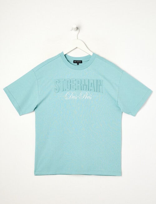 No Issue St Germain Deboss Short Sleeve Tee, Mint product photo