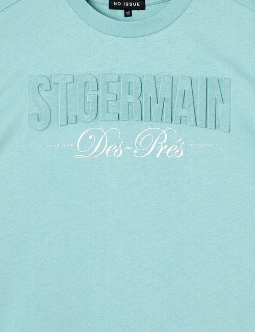 No Issue St Germain Deboss Short Sleeve Tee, Mint product photo View 02 L