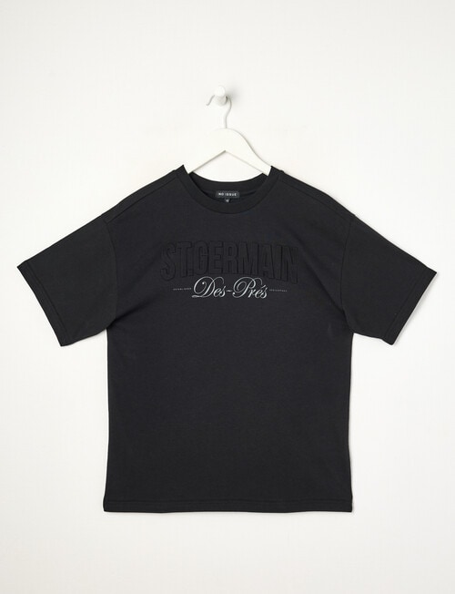 No Issue St Germain Deboss Short Sleeve Tee, Black product photo