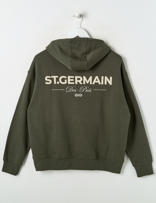 No Issue St Germain Oversized Hoodie, Khaki product photo View 03 L