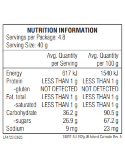 Jelly Belly Advent Calendar, 192g product photo View 02 L