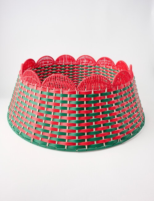 Christmas Shop Festive Rattan Tree Skirt product photo View 02 L