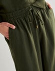 Zest Linen Palazzo Pant, Olive product photo View 04 S