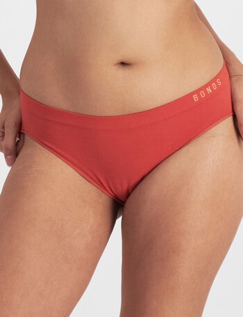 Bonds Seamless Bikini Brief, Red Dust product photo