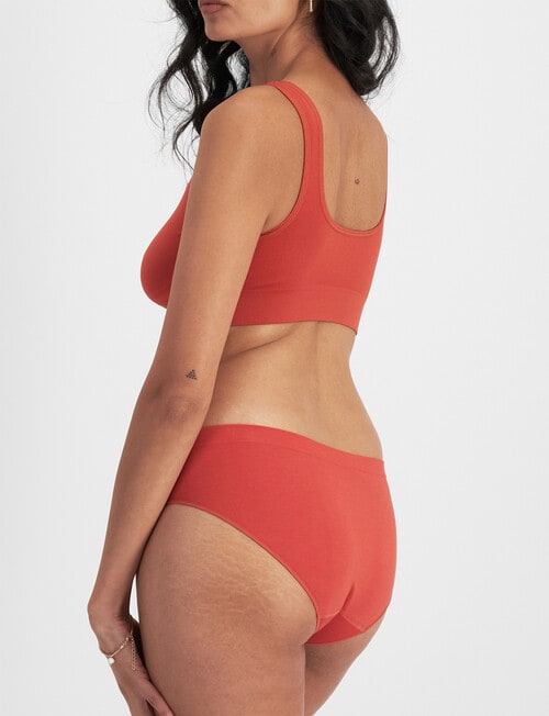 Bonds Seamless Bikini Brief, Red Dust product photo View 03 L