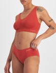 Bonds Seamless Midi Brief, Red Dust product photo View 02 S
