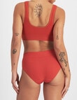 Bonds Seamless Midi Brief, Red Dust product photo View 03 S