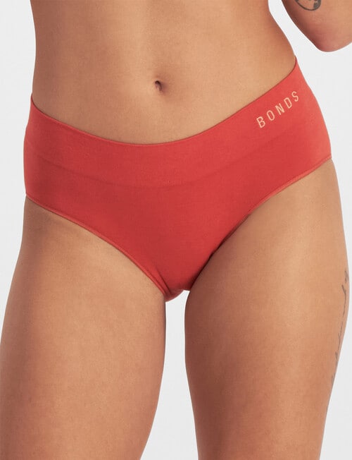 Bonds Seamless Midi Brief, Red Dust product photo