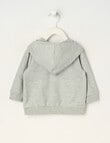 Teeny Weeny Play Time Hoodie, Grey Marle product photo View 02 S
