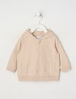 Teeny Weeny Play Time Hoodie, Stone product photo