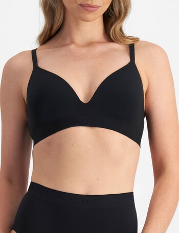 Bonds Bases Wire Free Bra, Black product photo