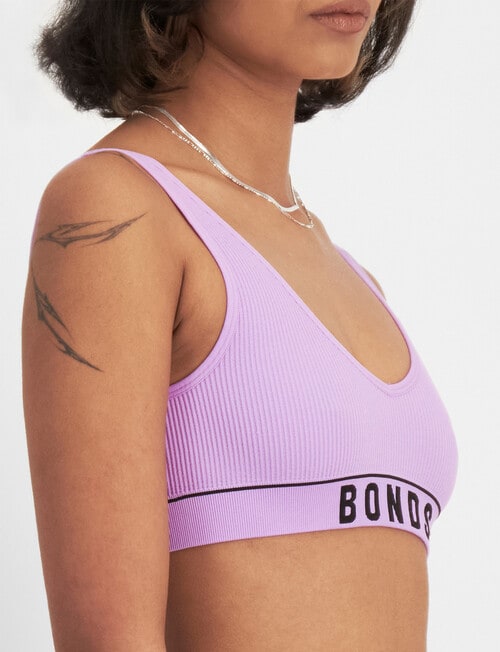 Bonds Retro Rib Crop Bra, Mermazing product photo View 02 L