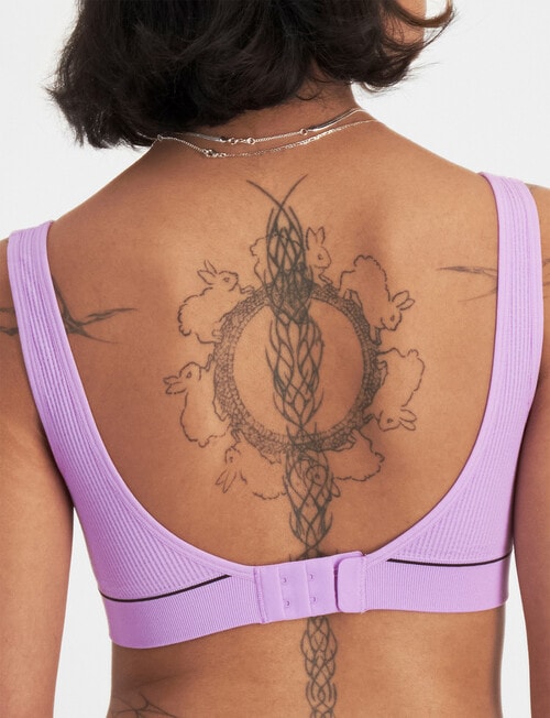 Bonds Retro Rib Crop Bra, Mermazing product photo View 03 L