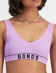 Bonds Retro Rib Crop Bra, Mermazing product photo View 04 S