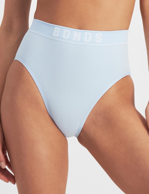 Bonds Retro Rib Hi Hi Brief, Perfect Blue product photo View 04 L