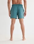 Gasoline Plain Swimshort, Green product photo View 02 S