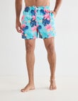 Gasoline Flamingo Swimshort, Seafoam product photo View 04 S