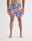 Gasoline Paradiso Swimshort, Blue product photo View 02 S