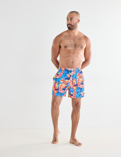 Gasoline Paradiso Swimshort, Blue product photo View 03 L