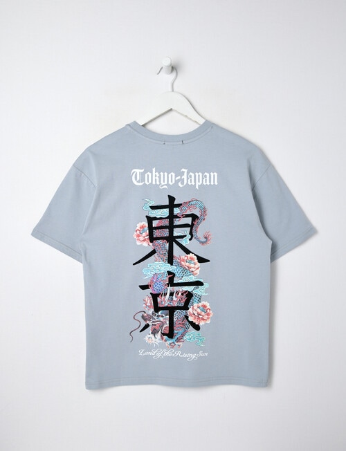 No Issue Tokyo Japan Short Sleeve Tee, Sky product photo View 02 L