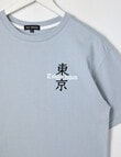 No Issue Tokyo Japan Short Sleeve Tee, Sky product photo View 03 S