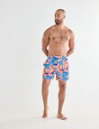 Gasoline Paradiso Swimshort, Blue product photo View 03 S