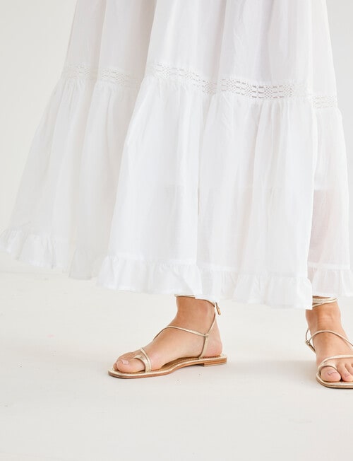 Whistle Tiered Detail Skirt, White product photo View 05 L