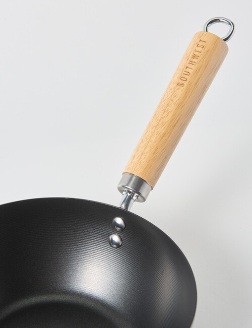 SouthWest Carbon Steel Wok, 20.5cm product photo View 02 L