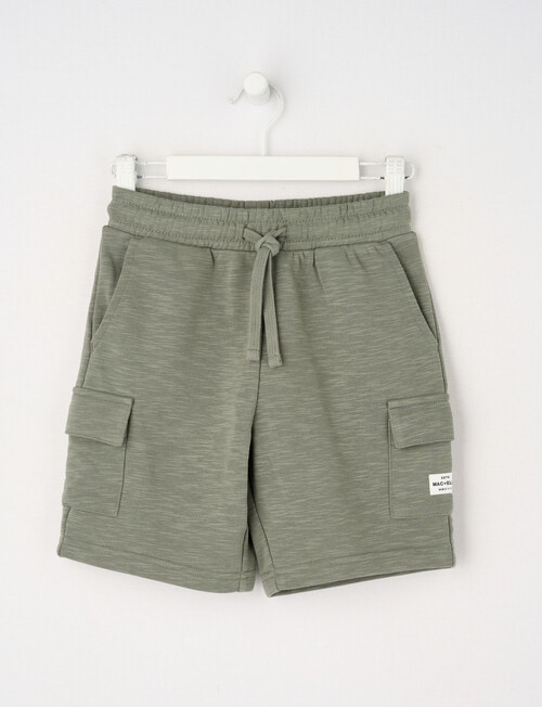 Mac & Ellie Cargo Knit Short, Dark Khaki product photo