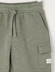 Mac & Ellie Cargo Knit Short, Dark Khaki product photo View 02 S