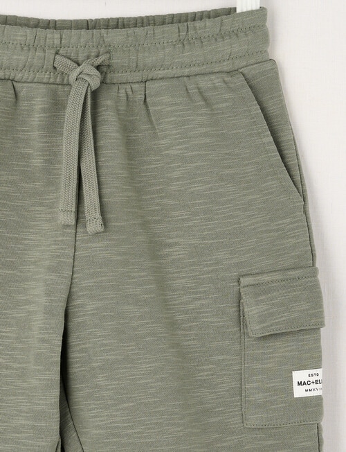 Mac & Ellie Cargo Knit Short, Dark Khaki product photo View 02 L